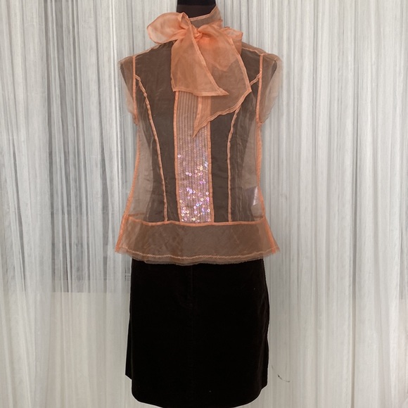 🎊HP🎊MarcCain silk organza shell top - Picture 3 of 17